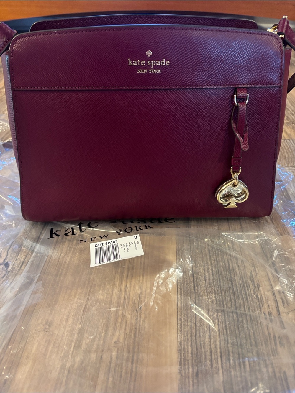 Kate Spade Madison Medium Satchel in Blackberry